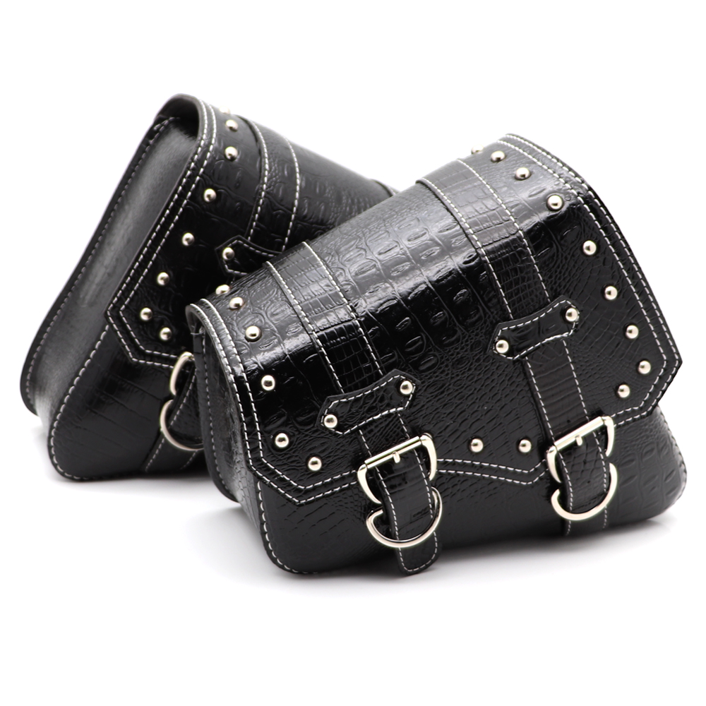 Luxury Bags Luggage - Black Luxury Triangle Crocodile Pattern Metal