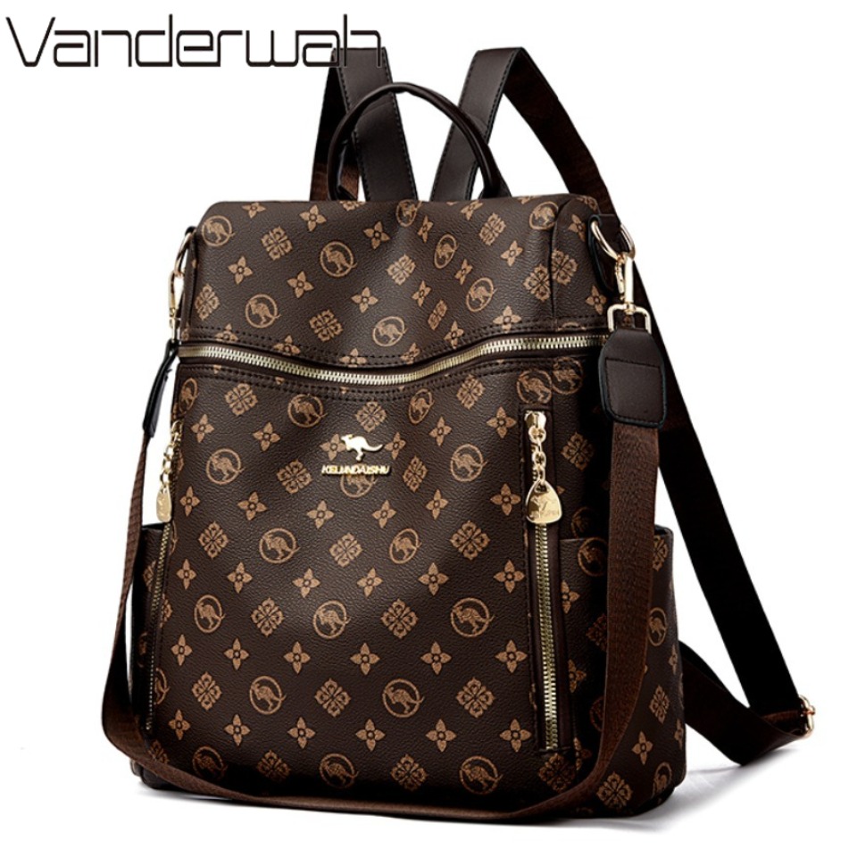 Genuine Leather Backpack - Genuine Brand Women's Soft Leather Backpack