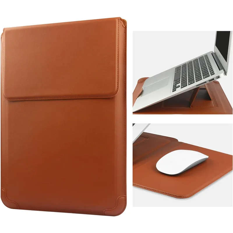 Laptop Bag Leather 15 - Portable Leather Laptop Sleeve Case Bag