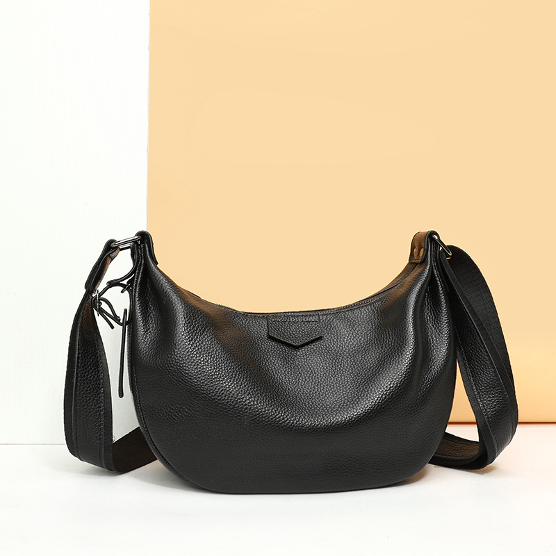 Half Moon Bag Suede - New Women Bags 100% Genuine Leather