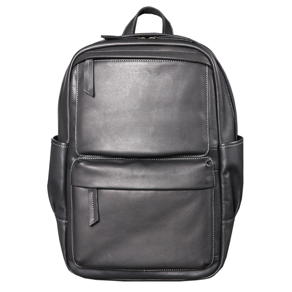 Genuine Leather Backpack - Genuine Leather Men Business Backpack Large