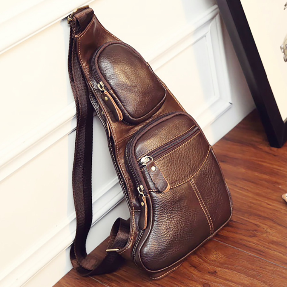 Half Moon Bag Suede - High Quality Men Genuine Leather Sling