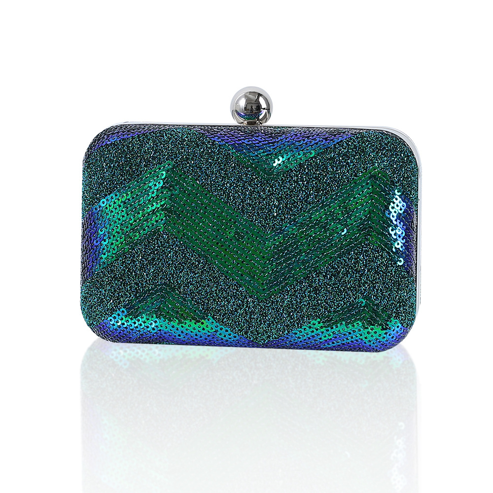 Luxury Bags Green - Green Clutch Bags Luxury Designer Sequins