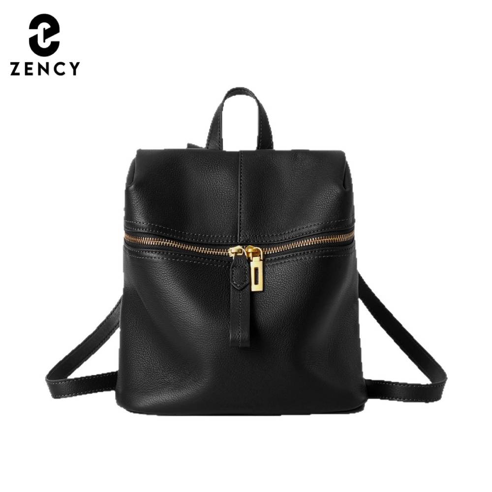 Genuine Leather Backpack - Zency Women Genuine Leather Backpack Knapsack