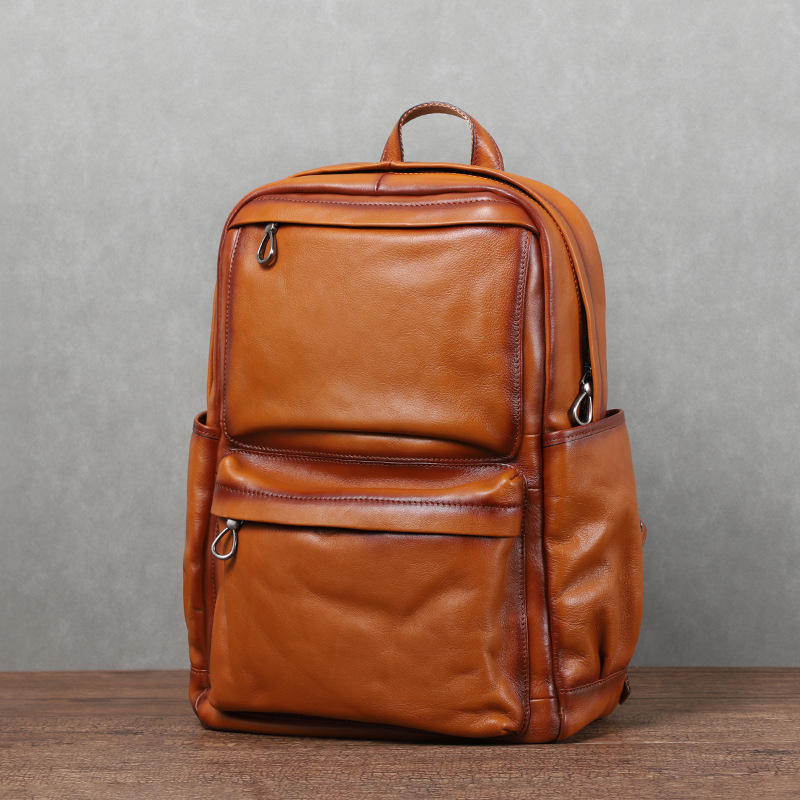 YETTIES Men's Vintage Vegetabl - Genuine Leather Backpack 评论和价格