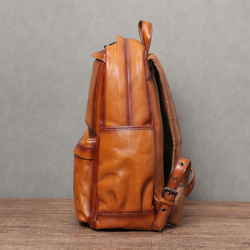 YETTIES Men's Vintage Vegetabl - Genuine Leather Backpack 评论和价格