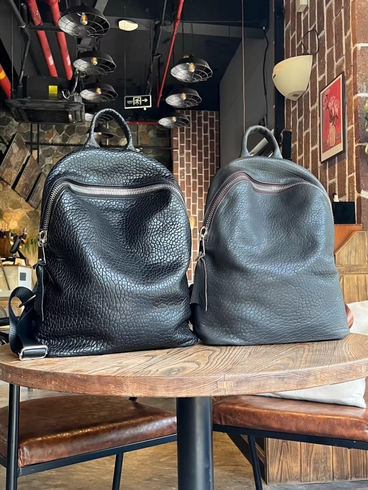 Soft Natural Sheepskin Casual  - Genuine Leather Backpack 评论和价格