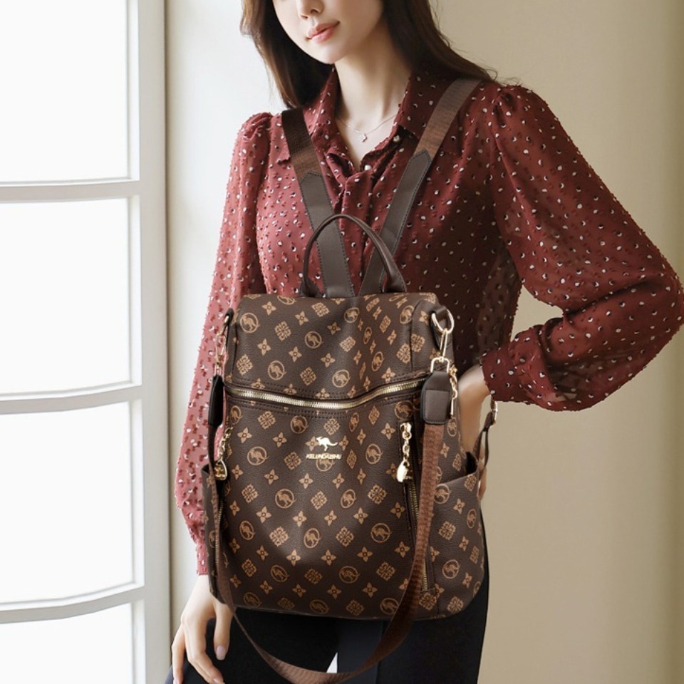 Genuine Brand Women's Soft Lea - Genuine Leather Backpack 评论和价格