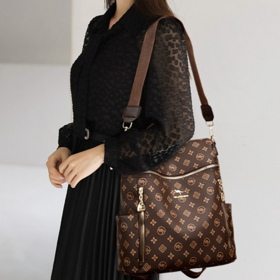 Genuine Brand Women's Soft Lea - Genuine Leather Backpack 评论和价格