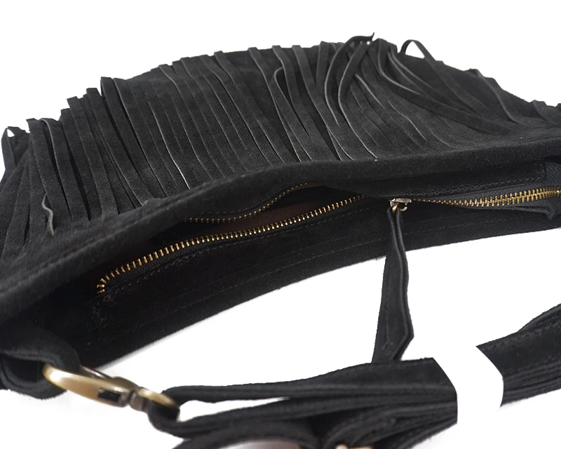 Women Genuine Leather Suede Fr - Half Moon Bag Suede 评论和价格