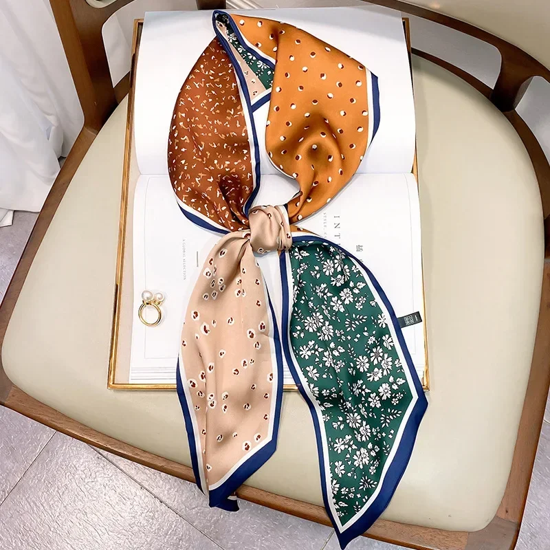 Design Print Skinny Scarf Plai - Luxury Bags Brands 评论和价格