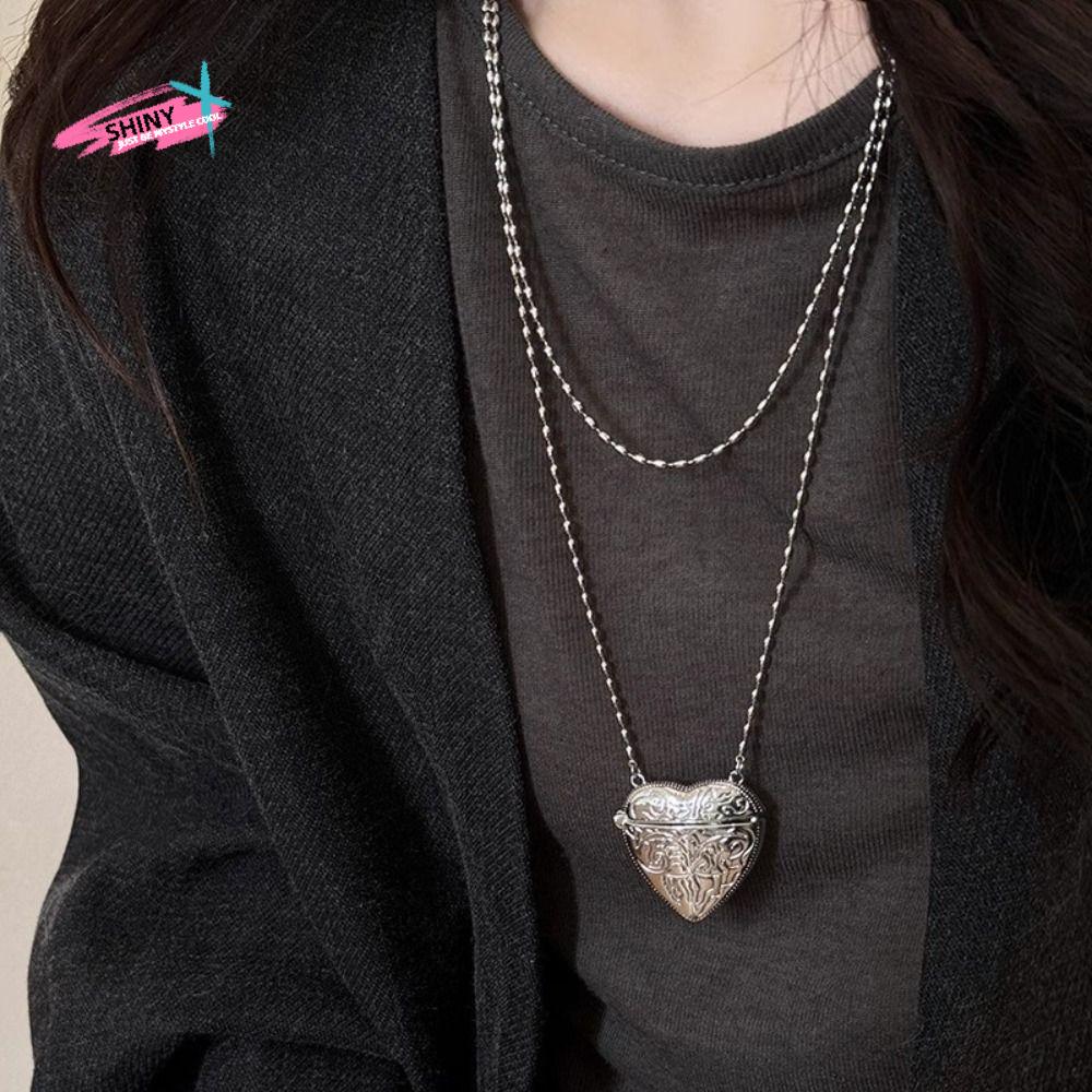 Openable Heart Locket Necklace - Luxury Bags Photos 评论和价格