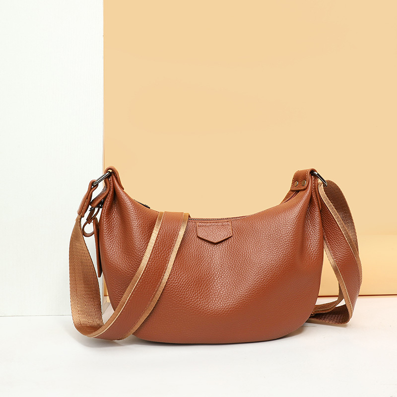 New Women Bags 100% Genuine Le - Half Moon Bag Suede 评论和价格