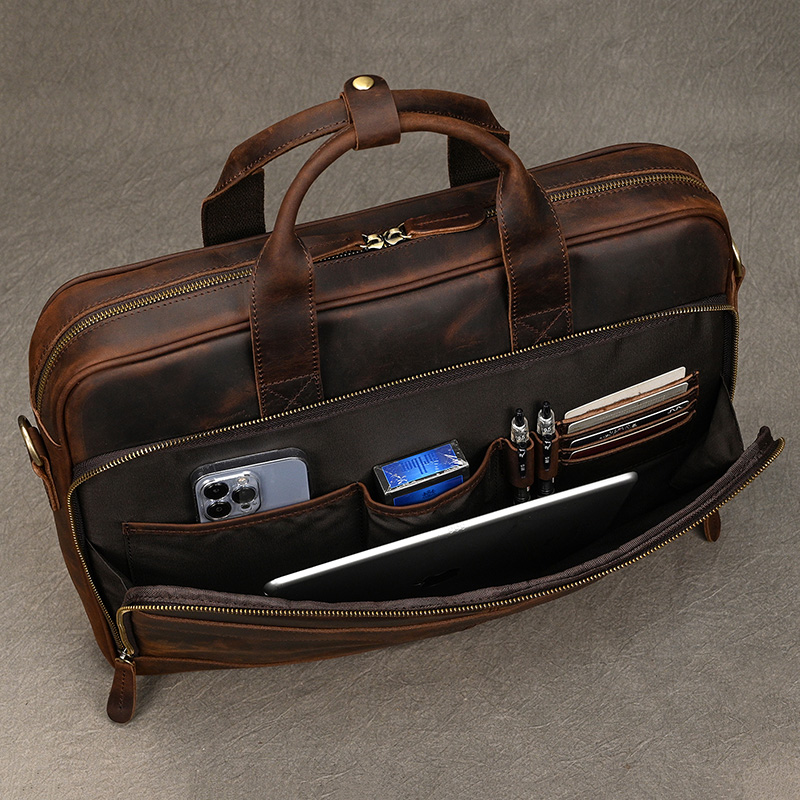 Crazy Horse Genuine Leather Me - Laptop Bag Leather 15 评论和价格