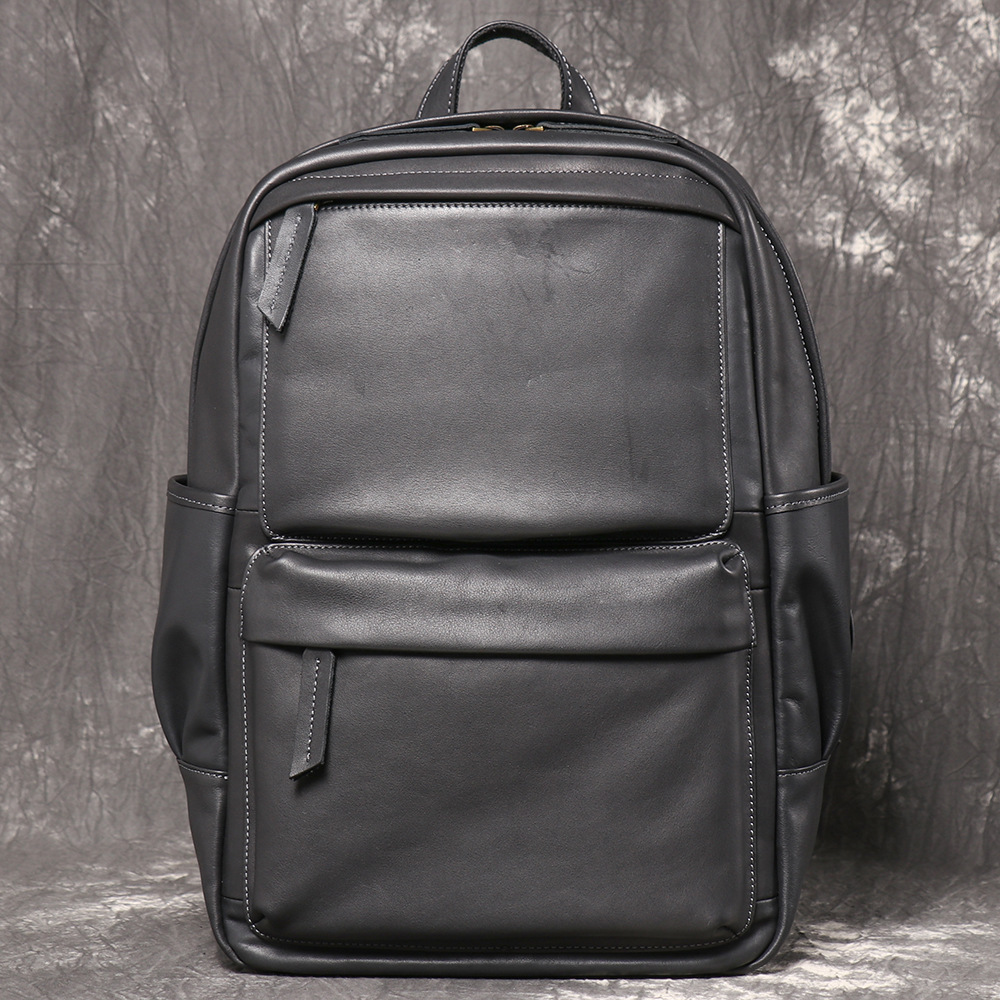 Genuine Leather Men Business B - Genuine Leather Backpack 评论和价格
