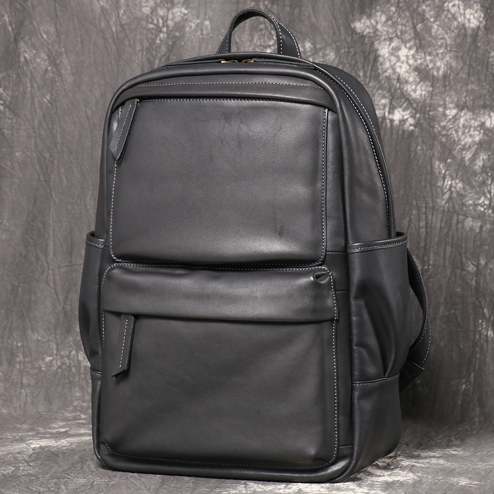 Genuine Leather Men Business B - Genuine Leather Backpack 评论和价格