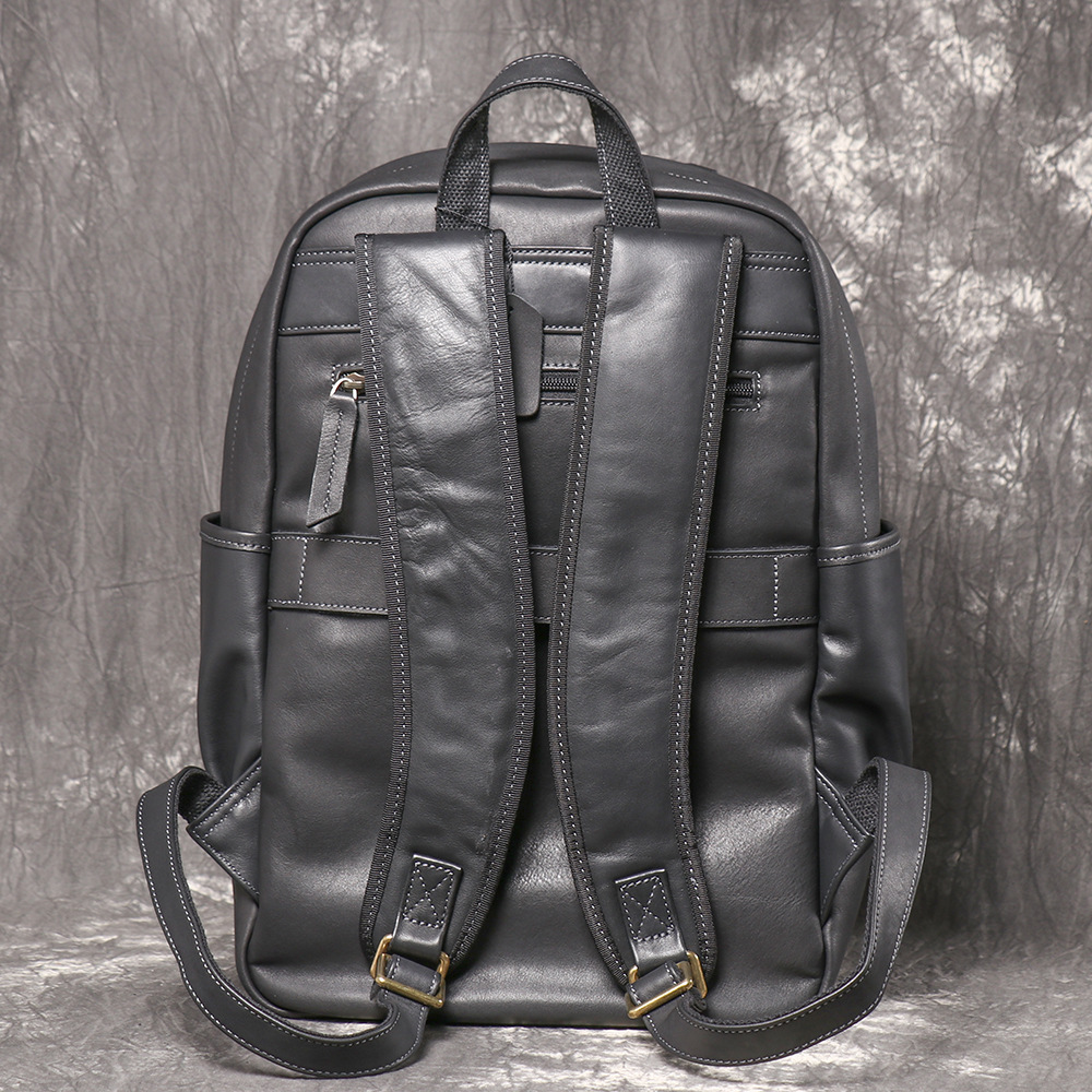 Genuine Leather Men Business B - Genuine Leather Backpack 评论和价格