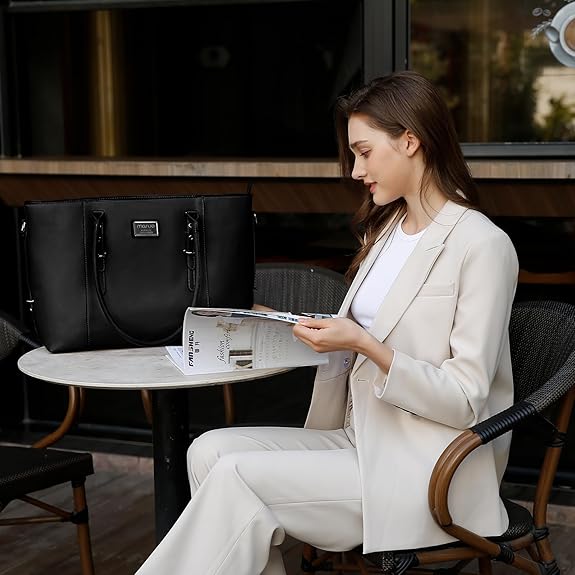 MOSISO Tote Bag for Women MacB - Laptop Bag Leather 15 评论和价格