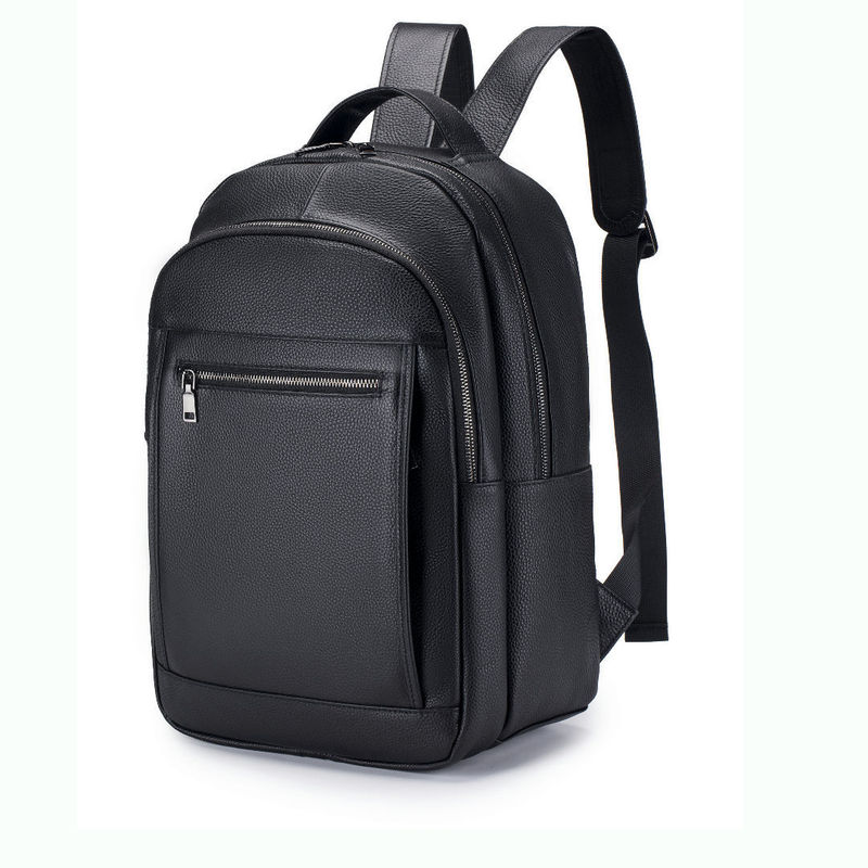 Leather double shoulder male b - Genuine Leather Backpack 评论和价格