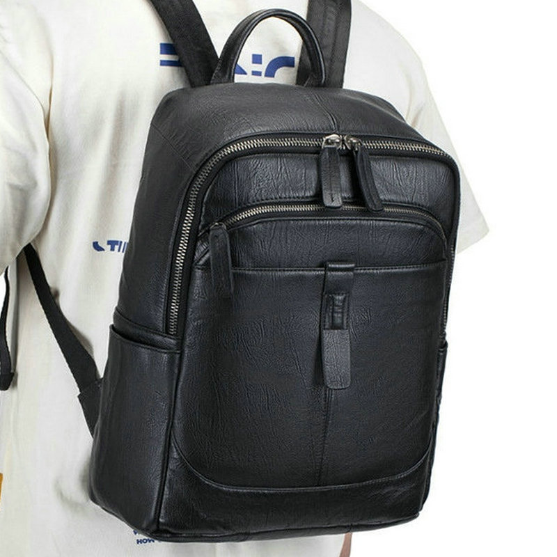 Super Leather Double Shoulder  - Genuine Leather Backpack 评论和价格