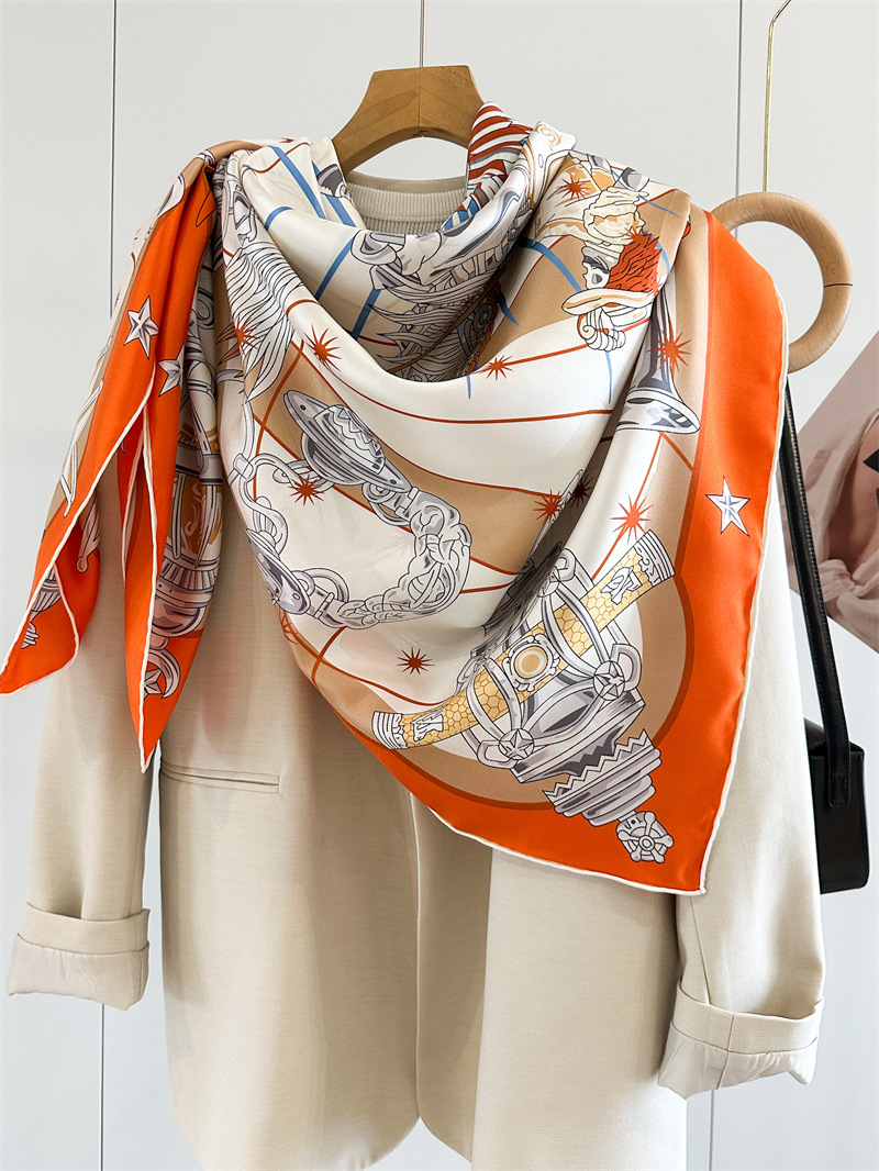 Luxury Brand Scarf Large Silk  - Luxury Bags Brands 评论和价格