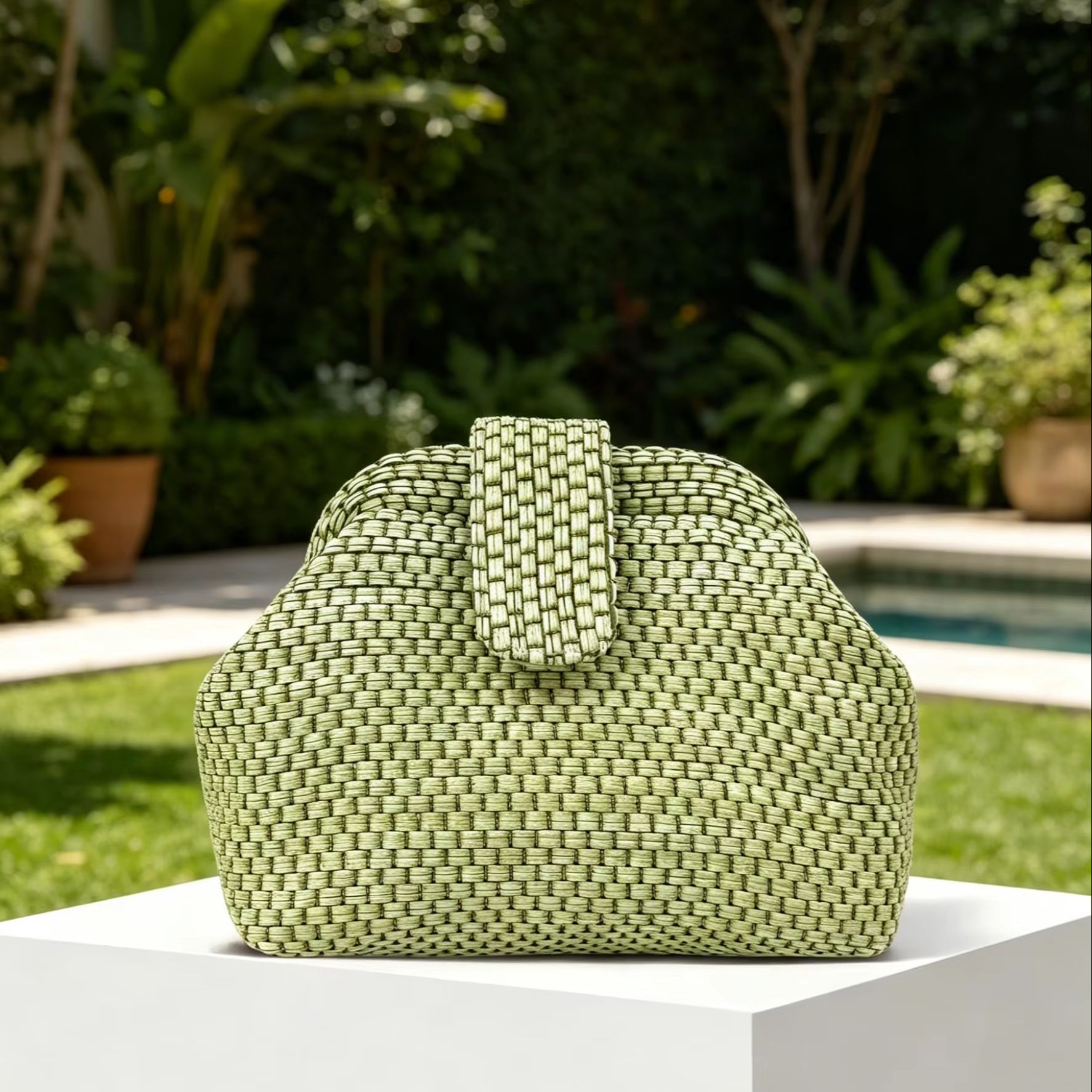 French-Style Light Luxury Hand - Luxury Bags Green 评论和价格