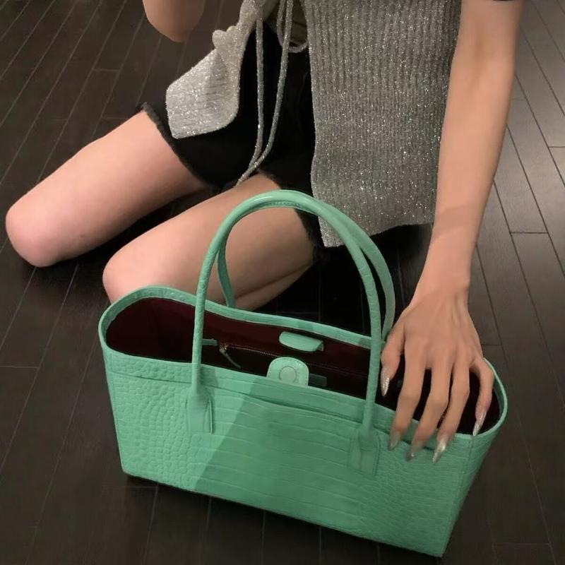 Luxury Crocodile Print Leather - Luxury Bags Green 评论和价格
