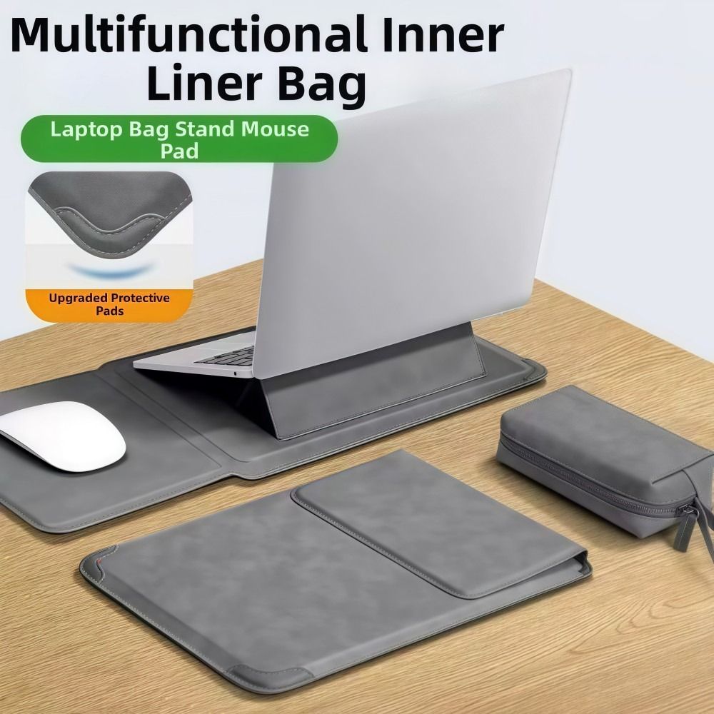 3in1 Laptop Stand Mouse Pad Ba - Laptop Bag Leather 15 评论和价格