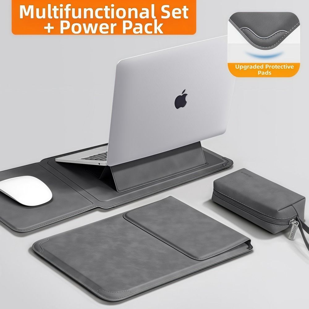 3in1 Laptop Stand Mouse Pad Ba - Laptop Bag Leather 15 评论和价格