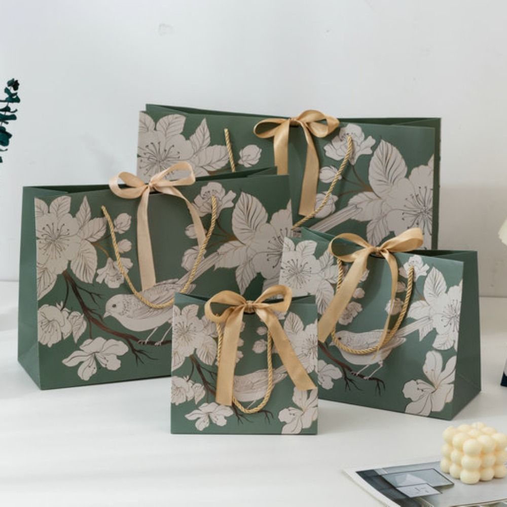 Green Handhold Paper Bag Creat - Luxury Bags Green 评论和价格