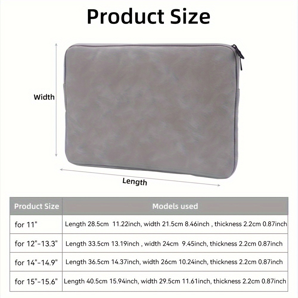 11 13 14 15 Inch Laptop PU Lea - Laptop Bag Leather 15 评论和价格