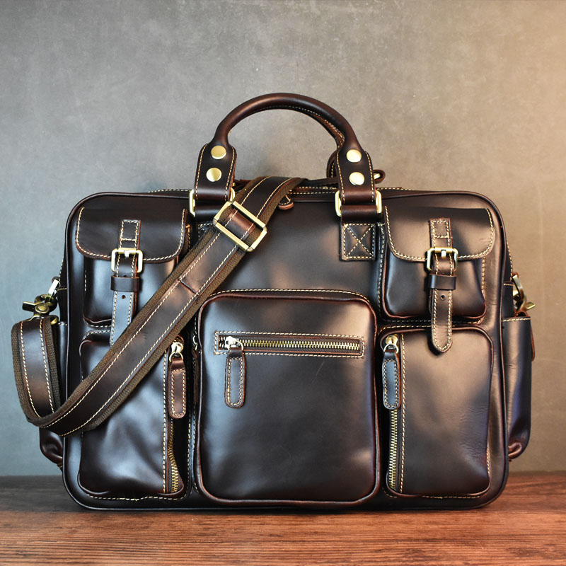 Vintage Men's Black Shoulder B - Luxury Bags Luggage 评论和价格