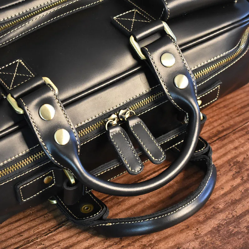 Vintage Men's Black Shoulder B - Luxury Bags Luggage 评论和价格