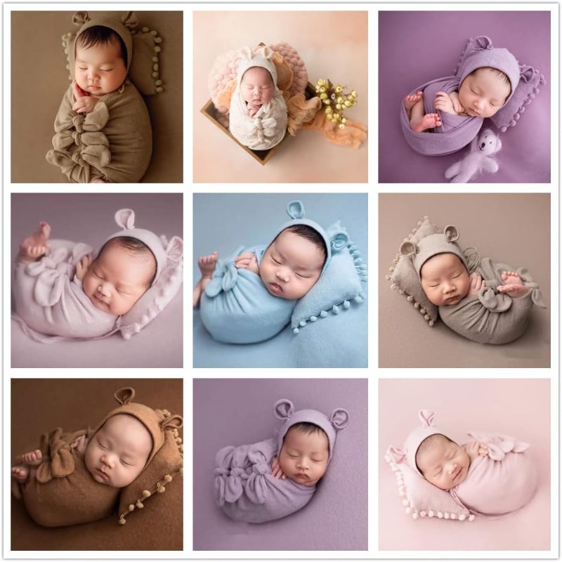Newborn Photography Set Hat +  - Luxury Bags Photos 评论和价格