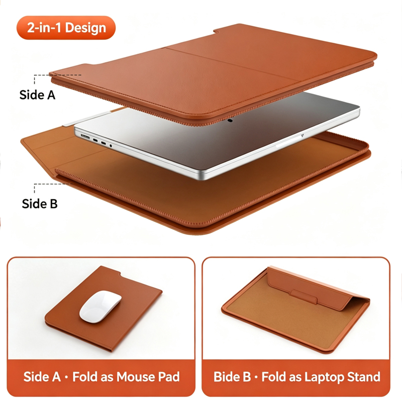 13-14/15-16 Inch Laptop Sleeve - Laptop Bag Leather 15 评论和价格