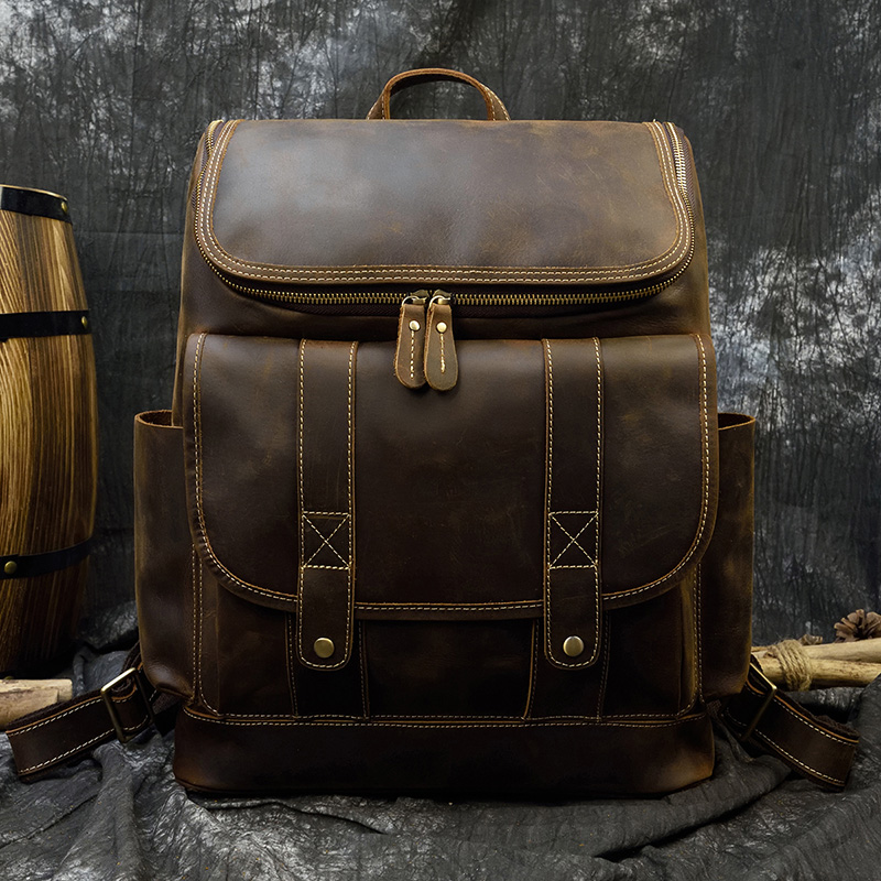 Big Capacity Vintage Leather B - Laptop Bag Leather 15 评论和价格