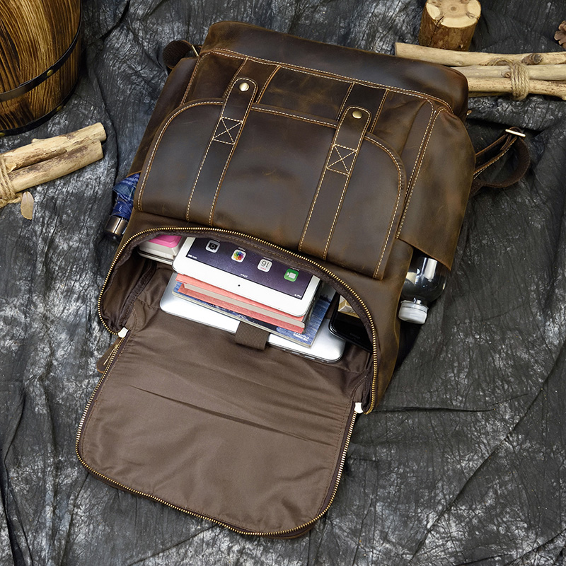 Big Capacity Vintage Leather B - Laptop Bag Leather 15 评论和价格