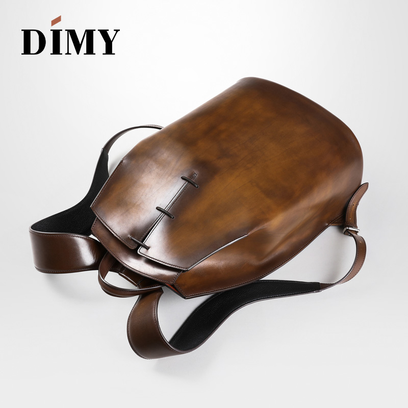 DIMY 2025 new men's genuine le - Genuine Leather Backpack 评论和价格