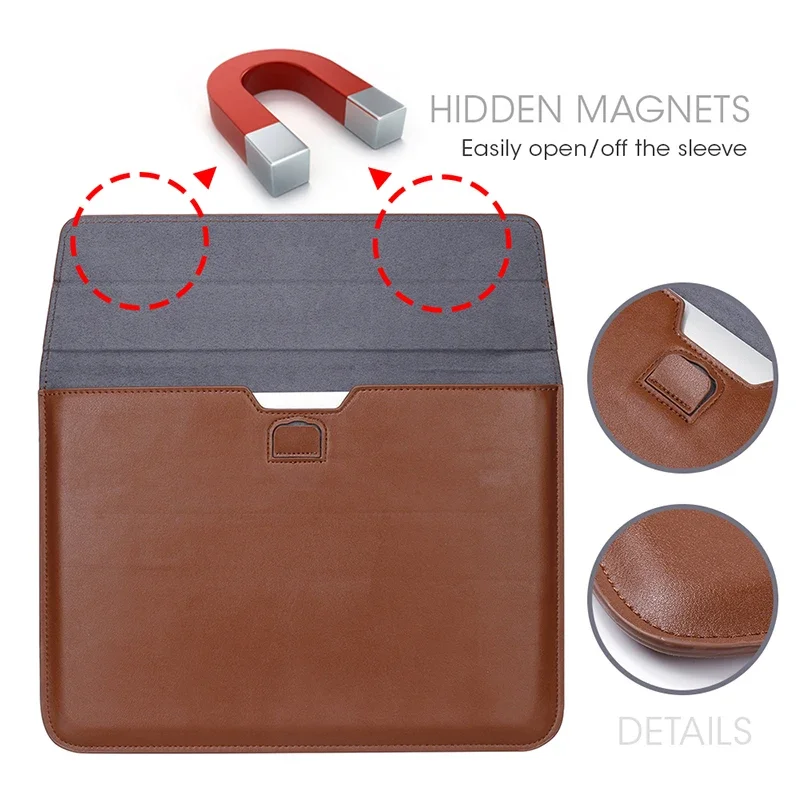 PU Leather with Stand Laptop N - Laptop Bag Leather 15 评论和价格