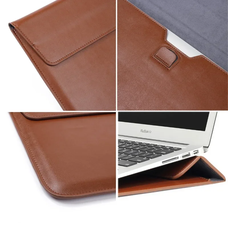 PU Leather with Stand Laptop N - Laptop Bag Leather 15 评论和价格