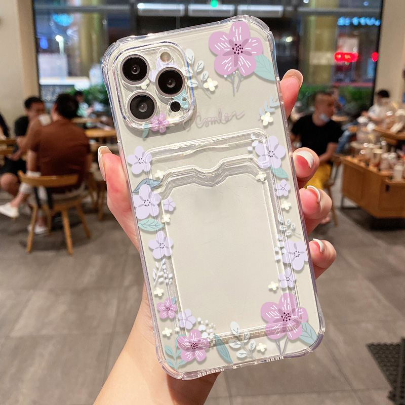 Retro Flower Clear Phone Case  - Luxury Bags In Store 评论和价格