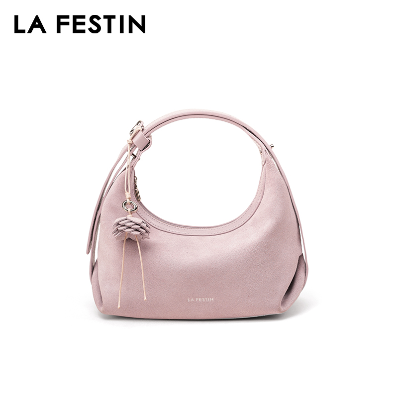 LA FESTIN Original Handbag Wom - Half Moon Bag Suede 评论和价格