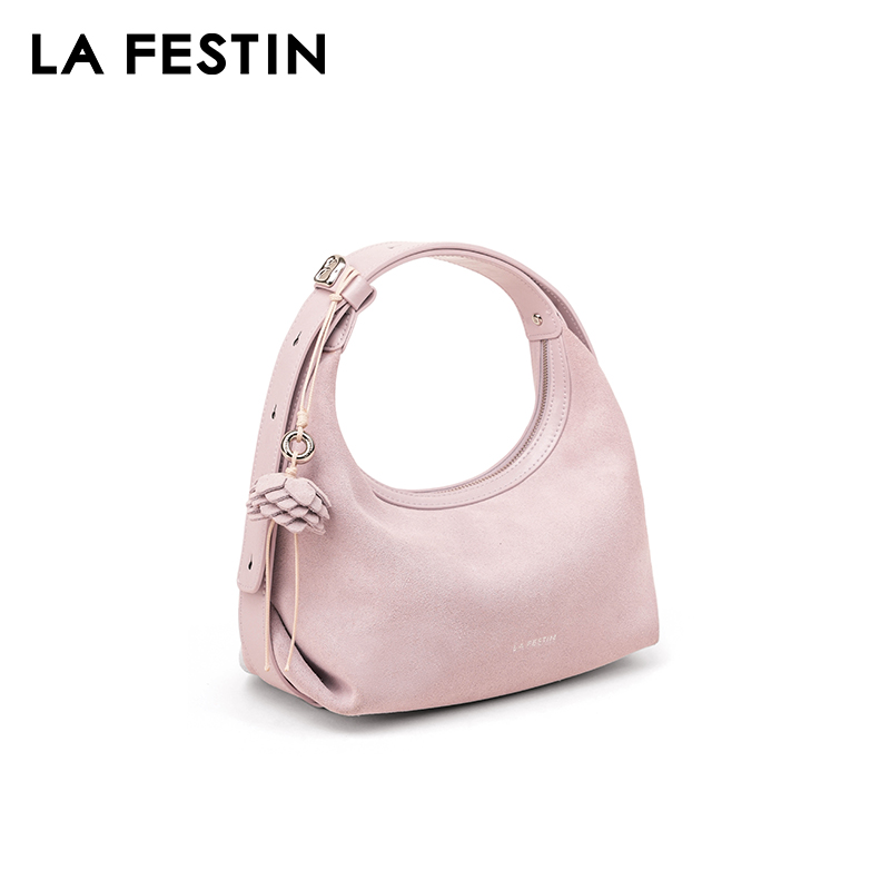 LA FESTIN Original Handbag Wom - Half Moon Bag Suede 评论和价格