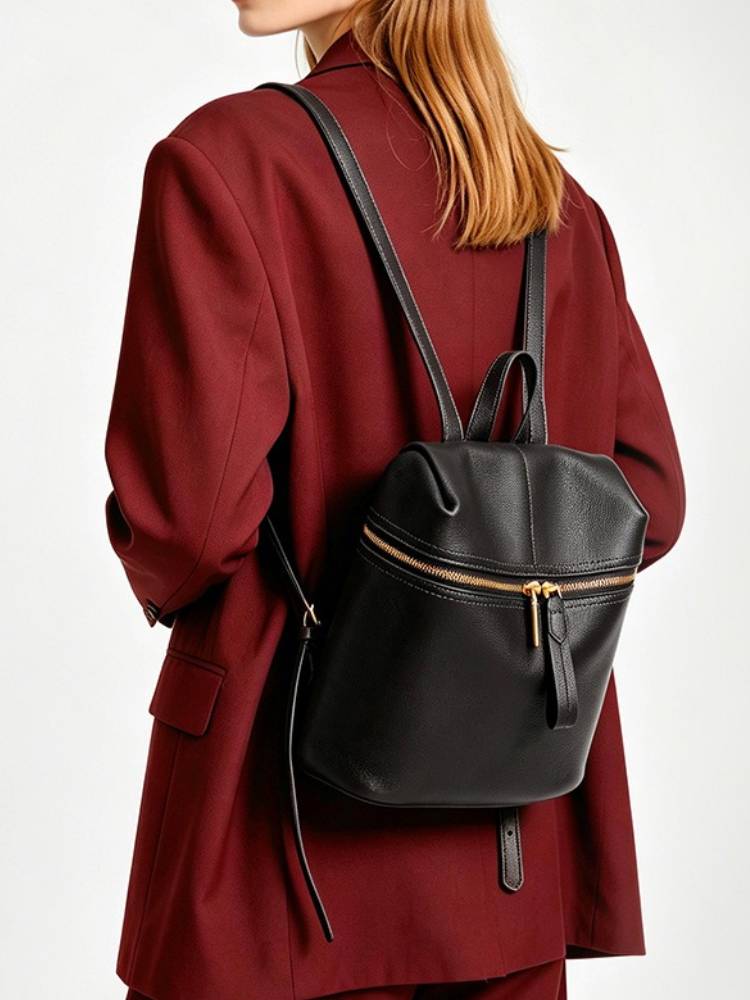 Zency Women Genuine Leather Ba - Genuine Leather Backpack 评论和价格