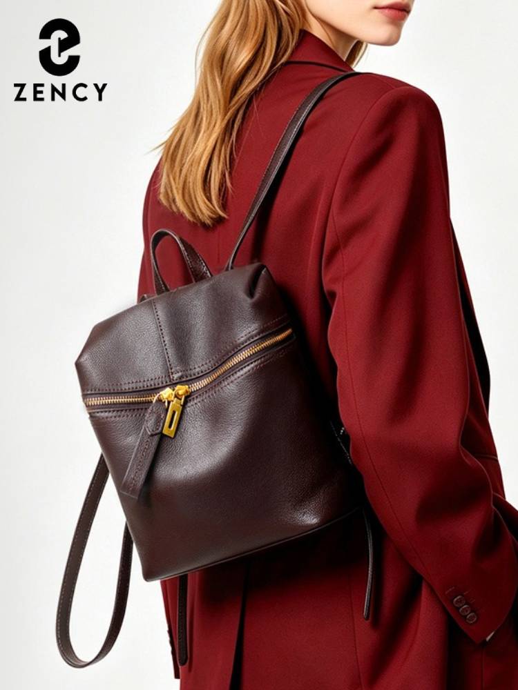 Zency Women Genuine Leather Ba - Genuine Leather Backpack 评论和价格