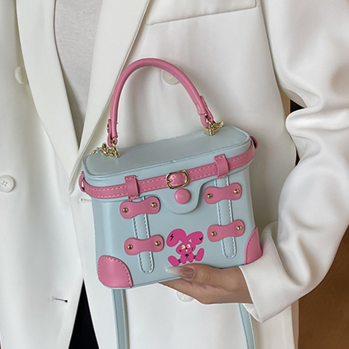 New Luxury Designer Rivet PU L - Luxury Bags In Japan 评论和价格