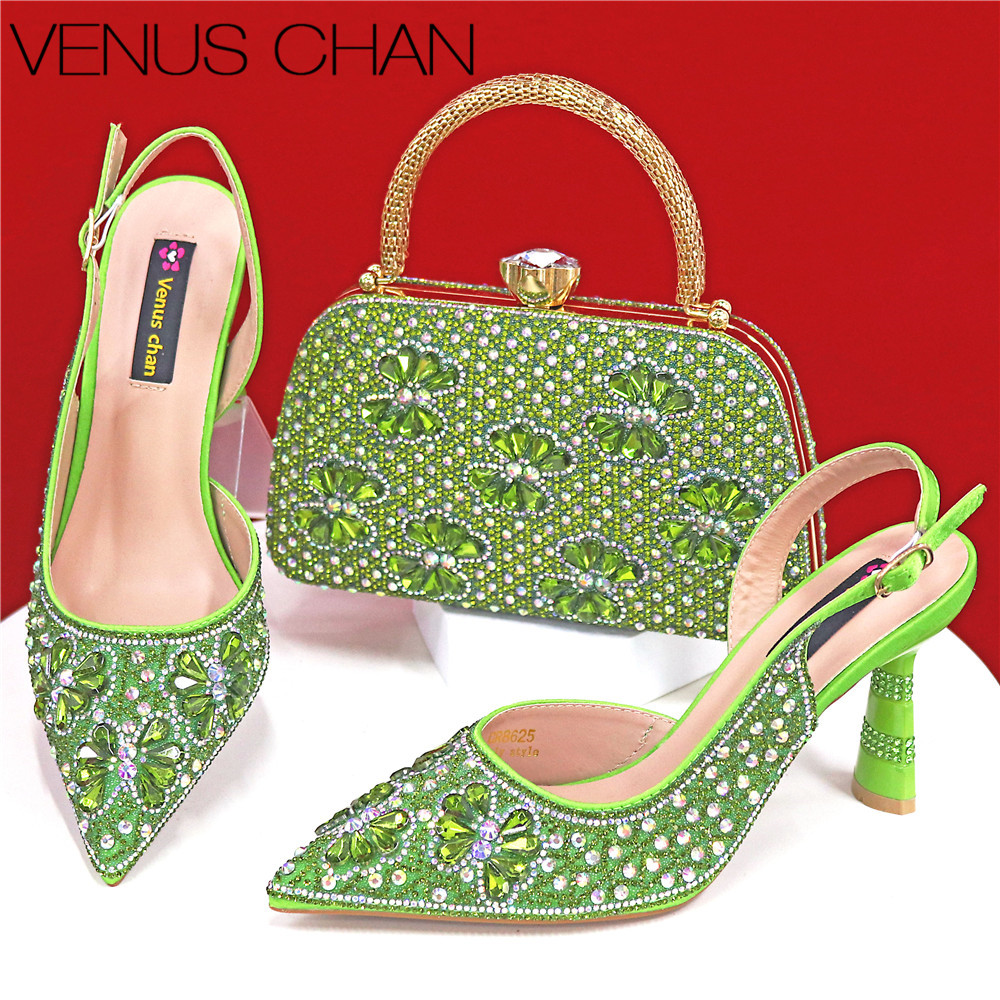 Luxury Green Rhinestone Party  - Luxury Bags Green 评论和价格