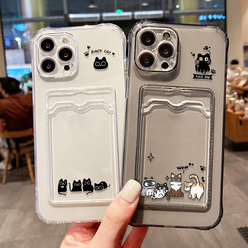 Cute Black Cat Card Holder Wal - Luxury Bags In Store 评论和价格