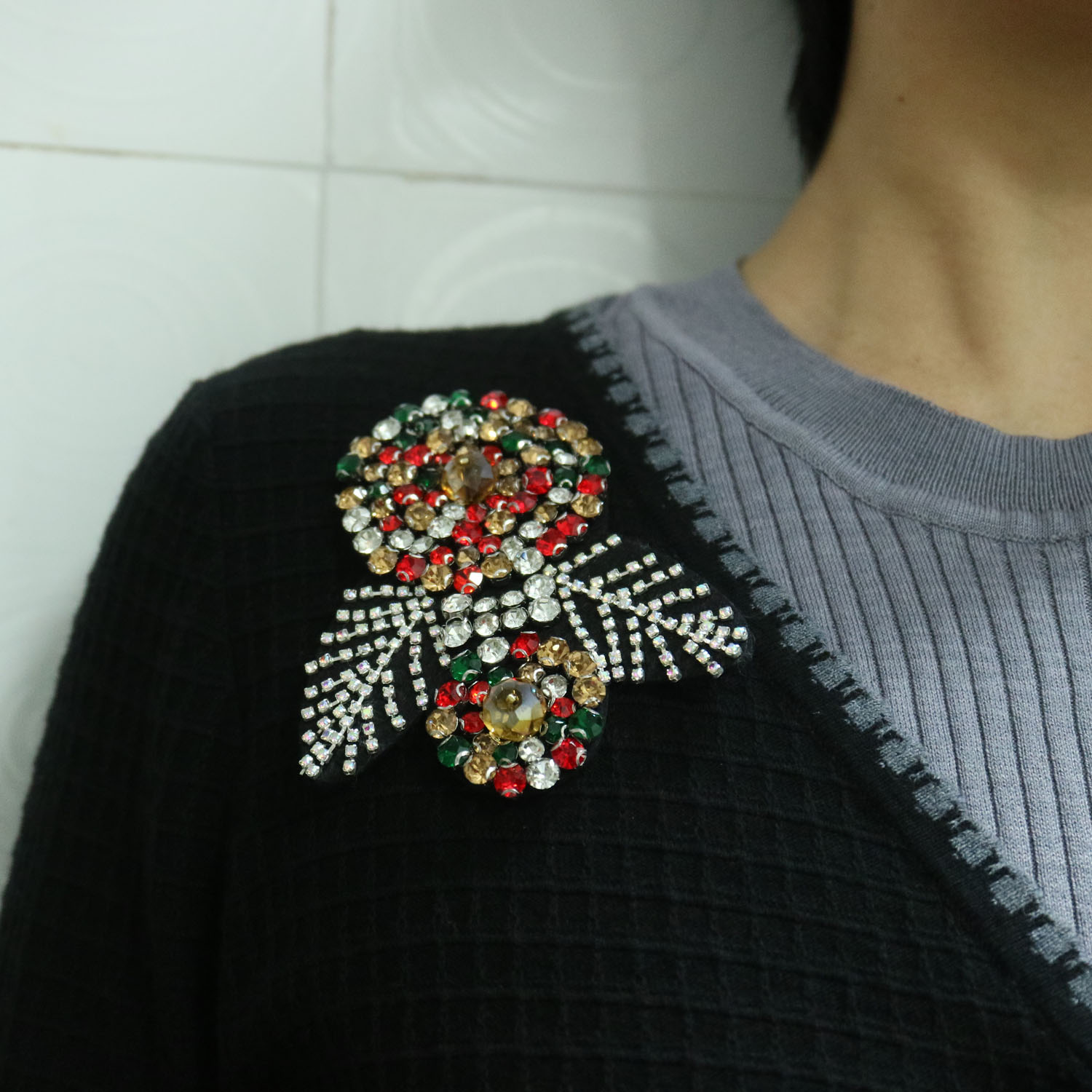 2pc/lot Luxury Rhinstone Patch - Luxury Bags Photos 评论和价格